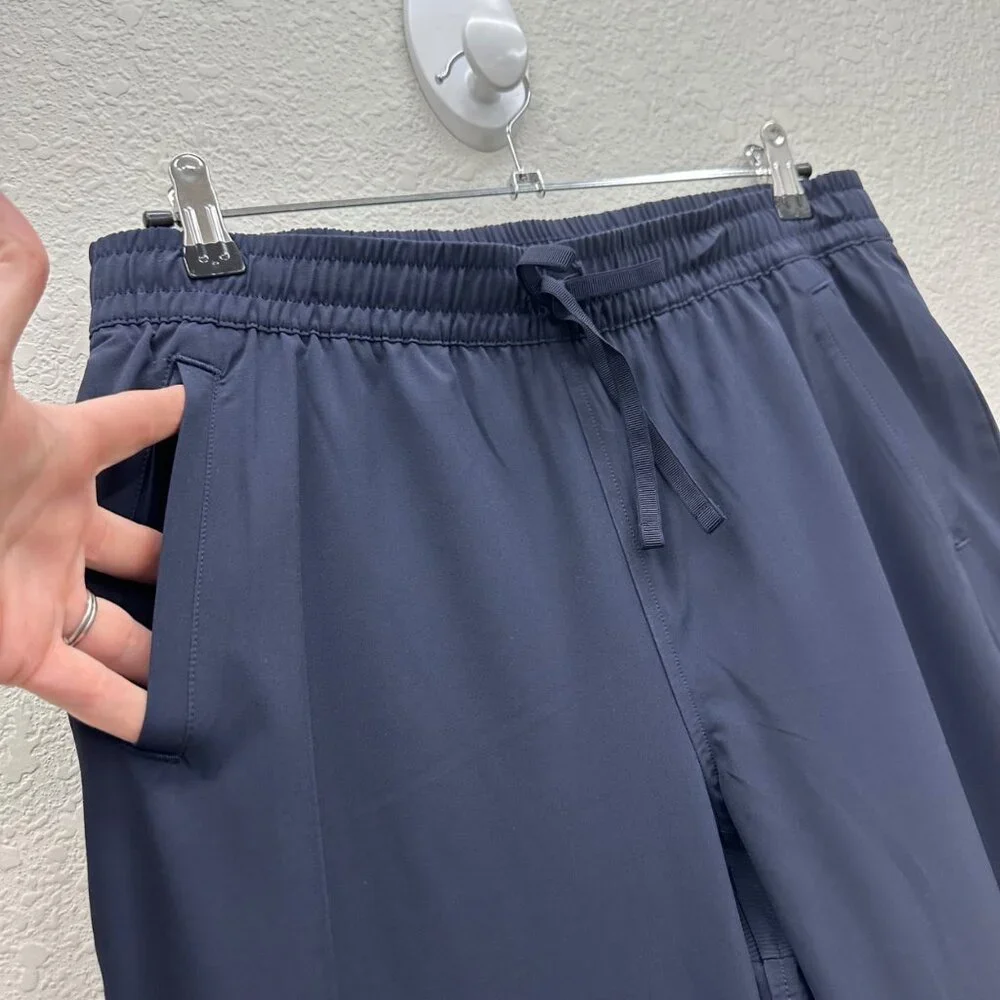 Talbots Navy Blue Crop Performance Quick Dry Pants Womens size Medium Petite NEW - Picture 3 of 11